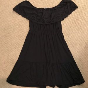 Alya Black Off the shoulder dress